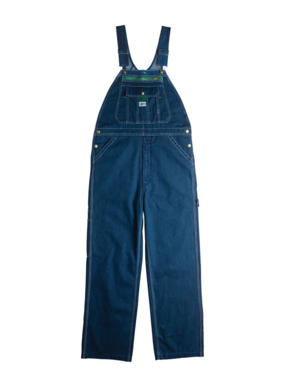 Liberty Stonewashed Denim Bib Overalls Classic Dark Blue Size 38x40